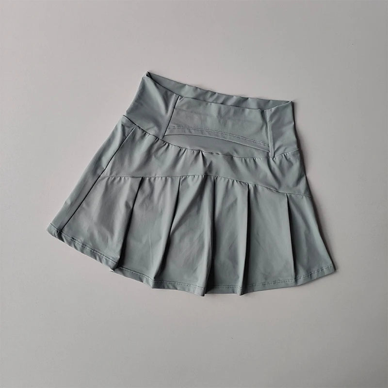 Summer High Waist Sports Short Skirt Lined Shorts Fitness Yoga Quick Dry Running Sport Skirts Tennis Skirt Golf Wear for Women