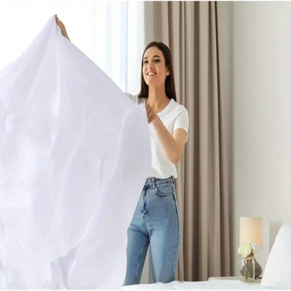Soft Polyester Flat Sheet with 4-Inch Hem