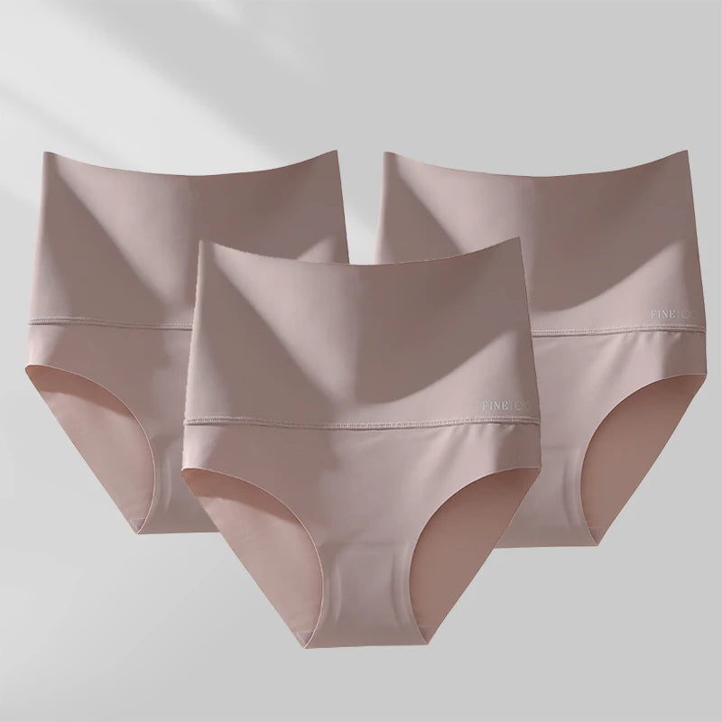 Women's Seamless High Waist Shapewear Panties – 3-Piece Set | Tummy Control Slimming Bodyshaper (S–XL)