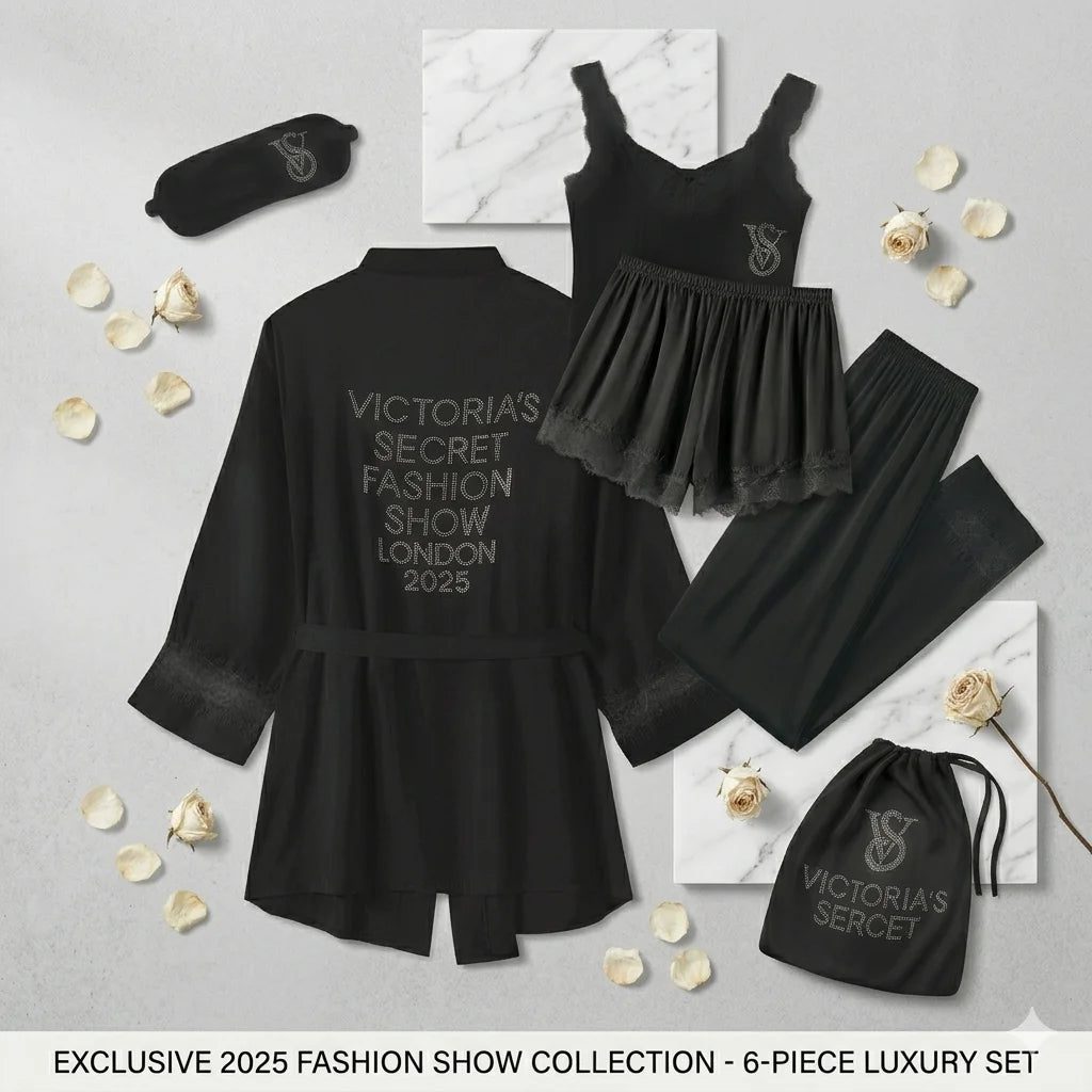 Women's Cotton Sleepwear & Lingerie Bundle Set – Pajamas, Chemise & Padded Bra Sets
