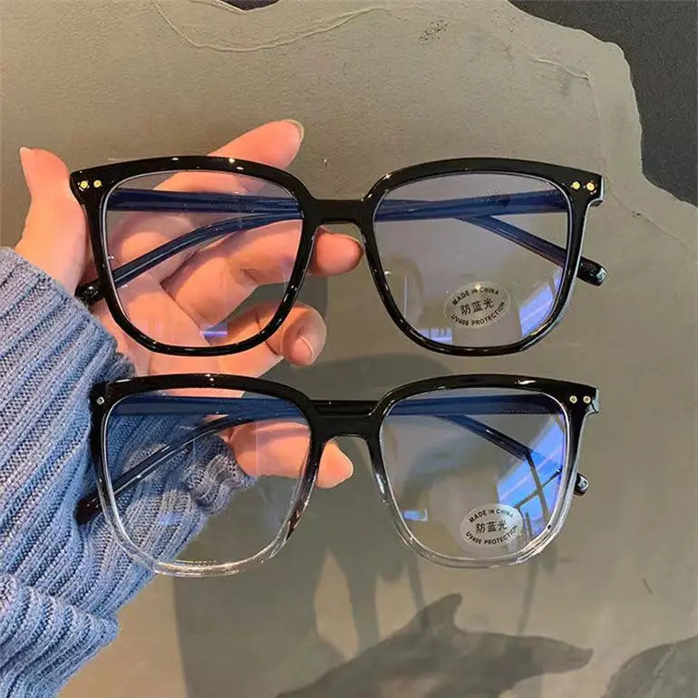 Clear & Gradient Square Glasses | Myopia Lens Options