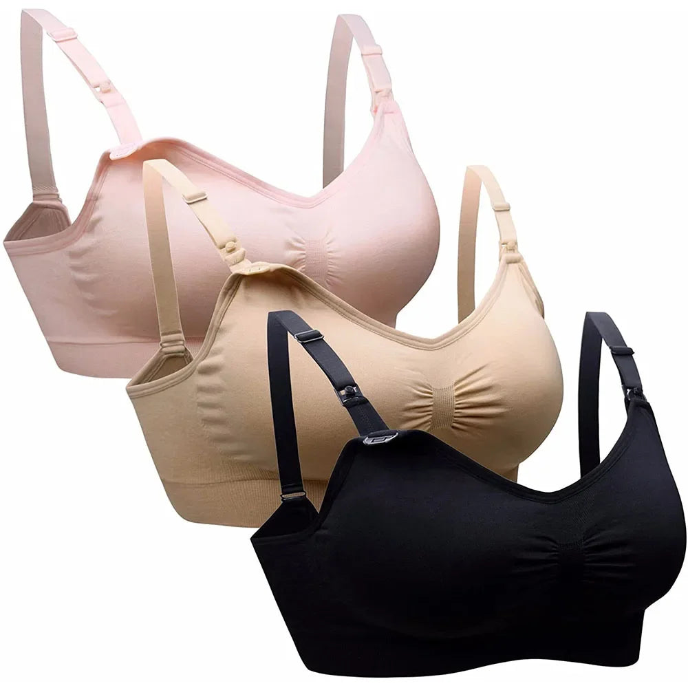 Maternity Nursing Bra – Wire-Free, Breathable, Convertible Straps for Breastfeeding Moms