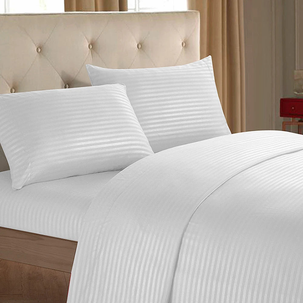 4-Piece Microfiber Bed Sheet Set with Deep Pocket Fitted Sheet