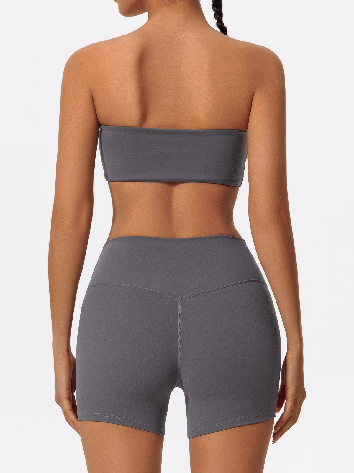 Women’s 2-Piece Workout Set – Strapless Sports Bra & Leggings for Yoga, Gym & Running