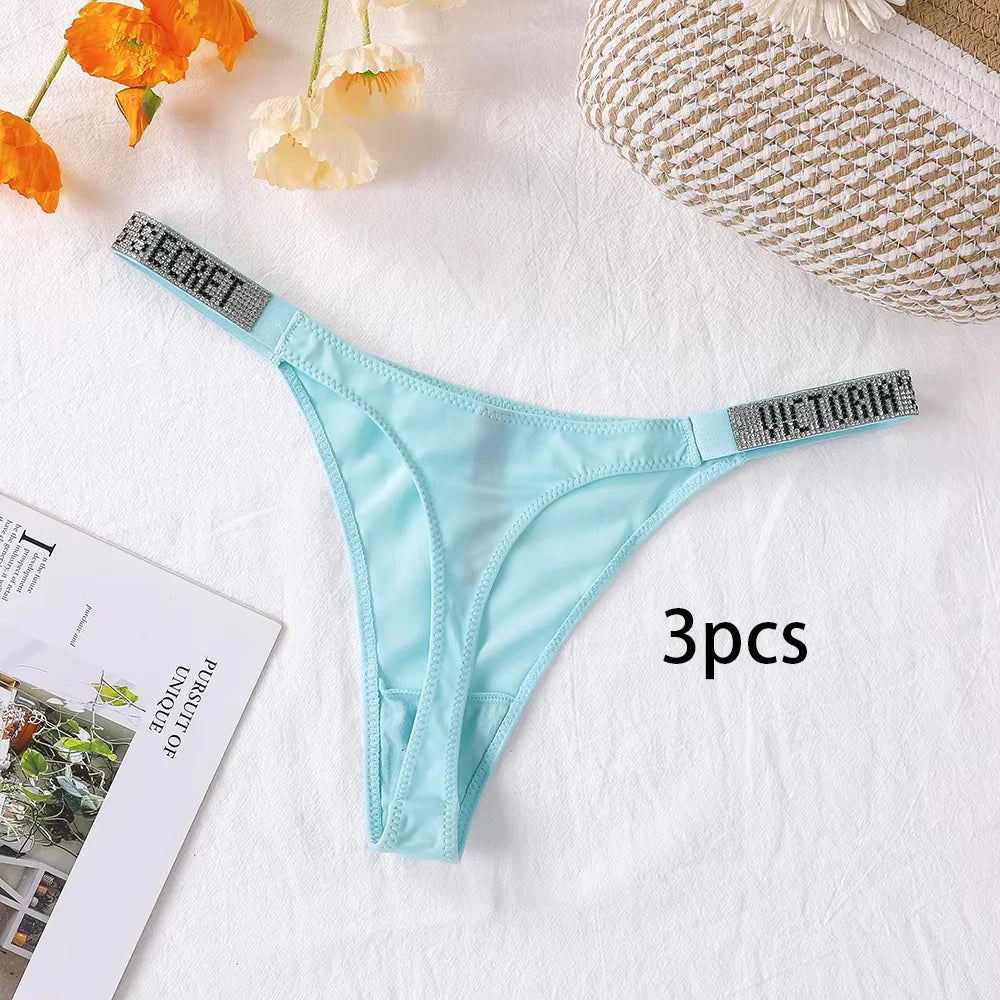 3-Pack Seamless Lace Thong Panties for Women | Breathable High-Waist G-String Underwear