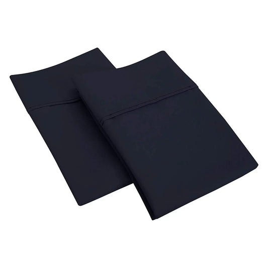 2-Pack Brushed Microfiber Pillowcases, Envelope Closure