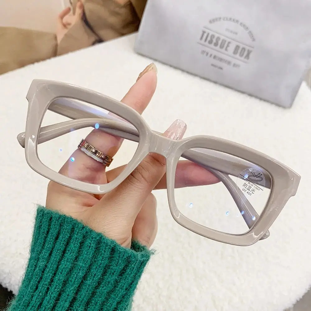 Oversized Square Clear-Lens Glasses | Unisex Statement Frames