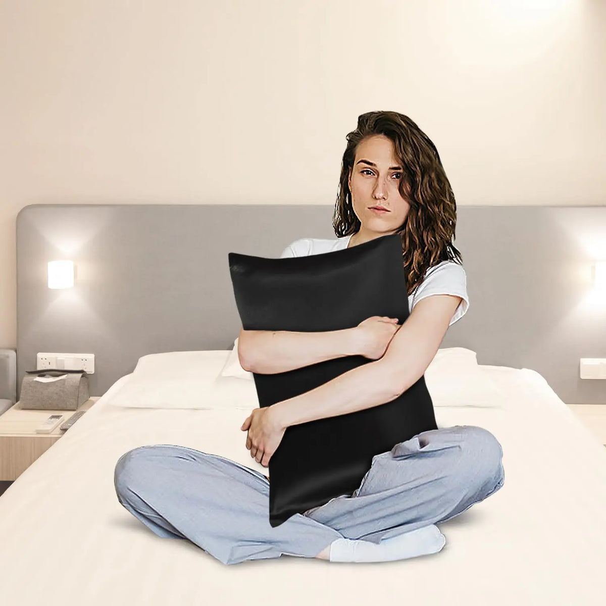 2-Pack Charmeuse Satin Pillowcases, Multiple Sizes