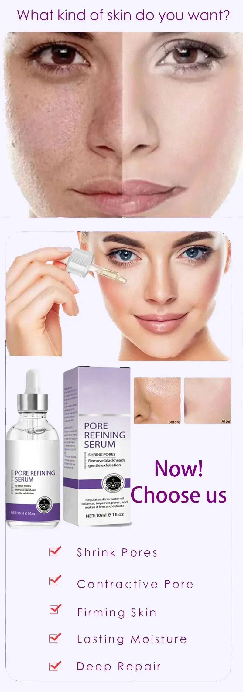 Moisturizing Facial Serum – 10ml, Single & Promotional Options