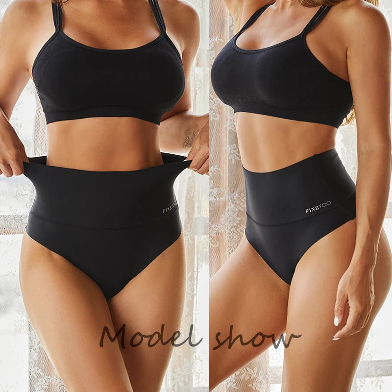 High Waist Seamless Thong — Smooth Sculpting G-String Panties