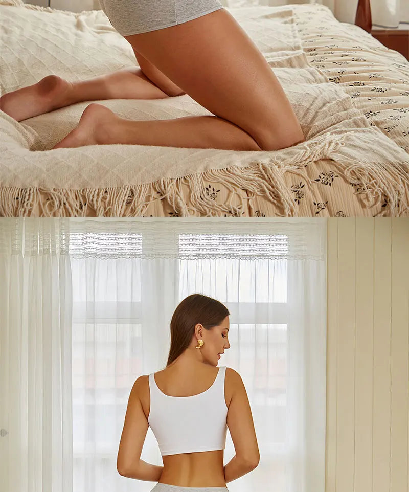 Women's Cotton Boyshort Panties – 4-Piece Set | Seamless Comfortable Underwear (XS–1XL)