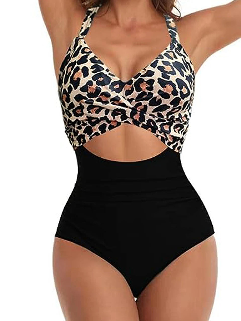 Ruched One-Piece Swimsuit for Women – Solid Color Bodysuit | Adjustable Straps | S–XXL