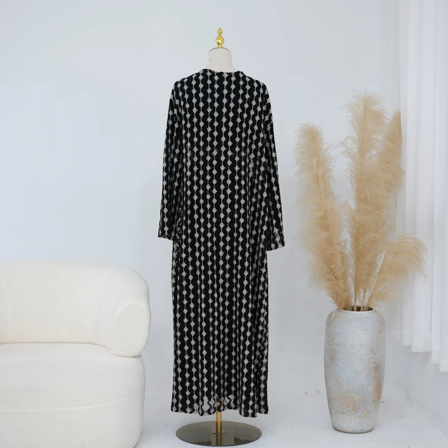 Luxury Dubai Modest Abaya Dress for Muslim Women Eid Islamic Holiday Party Outerwear Elegant Arabic Cardigan Coat Turkey Kaftan
