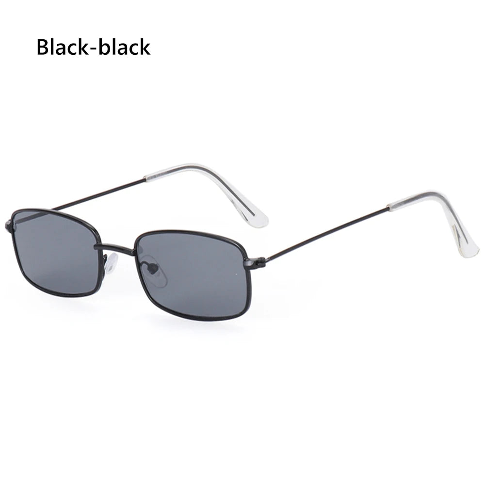 Slim Metal-Frame Sunglasses | Color Lens Options