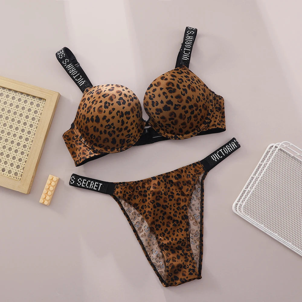 Women's Seamless Push-Up Lace Bralette & Panty Set – Breathable Underwire Lingerie
