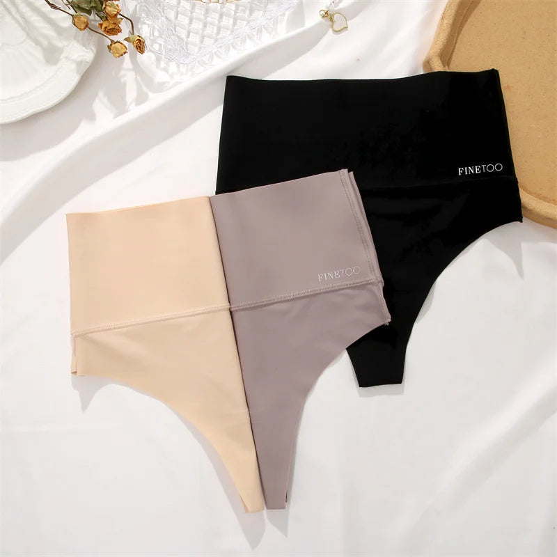 High Waist Seamless Thong — Smooth Sculpting G-String Panties