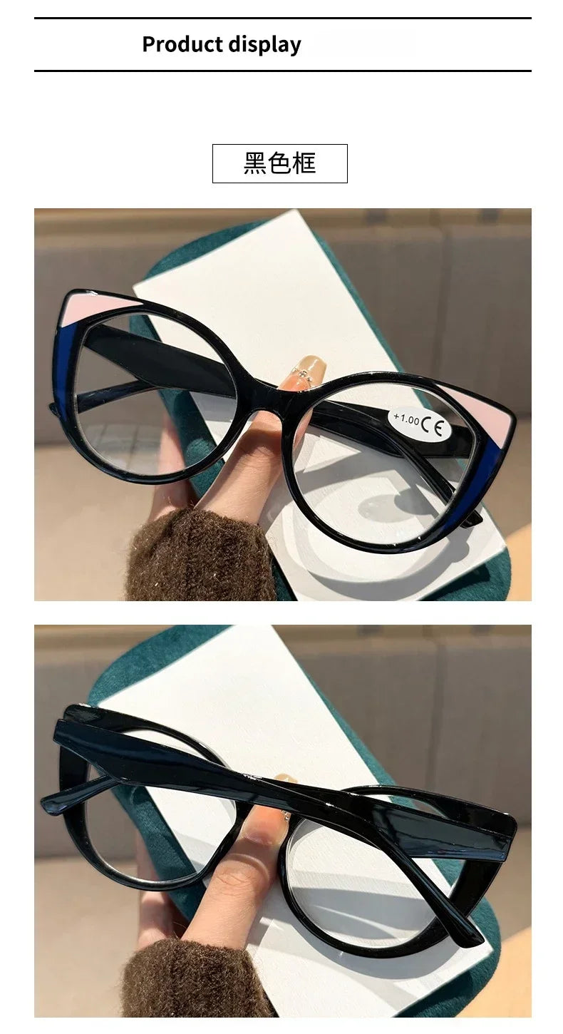 Cat-Eye Photochromic Myopia Glasses | Five Frame Colors