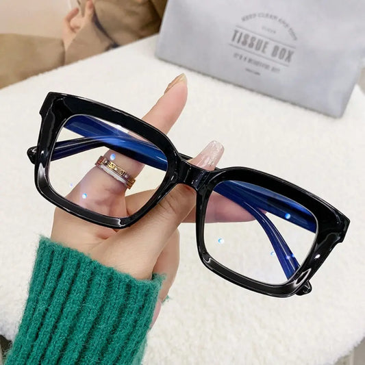 Oversized Square Clear-Lens Glasses | Unisex Statement Frames