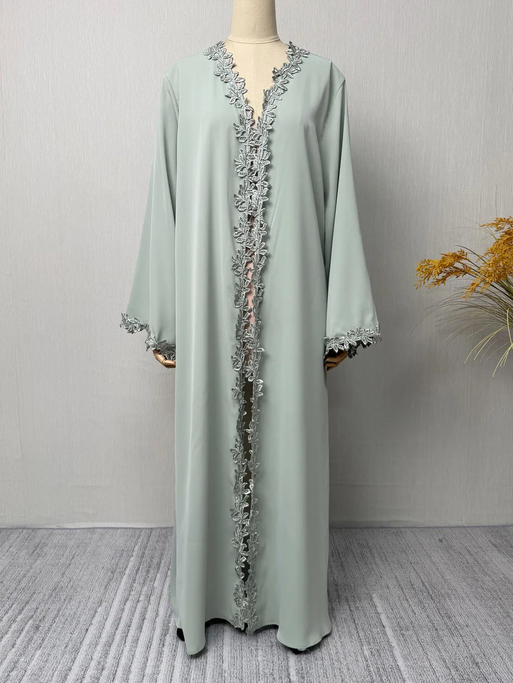 Women's Luxury Embroidered Abaya | Sequin & Bead Detail | Gulf Style