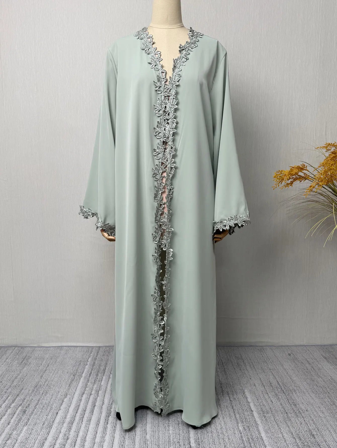 Women's Luxury Embroidered Abaya | Sequin & Bead Detail | Gulf Style