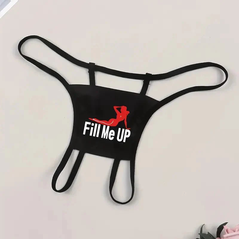 سروال داخلي رياضي ضيق مطبوع بحروف مع مرونة عالية