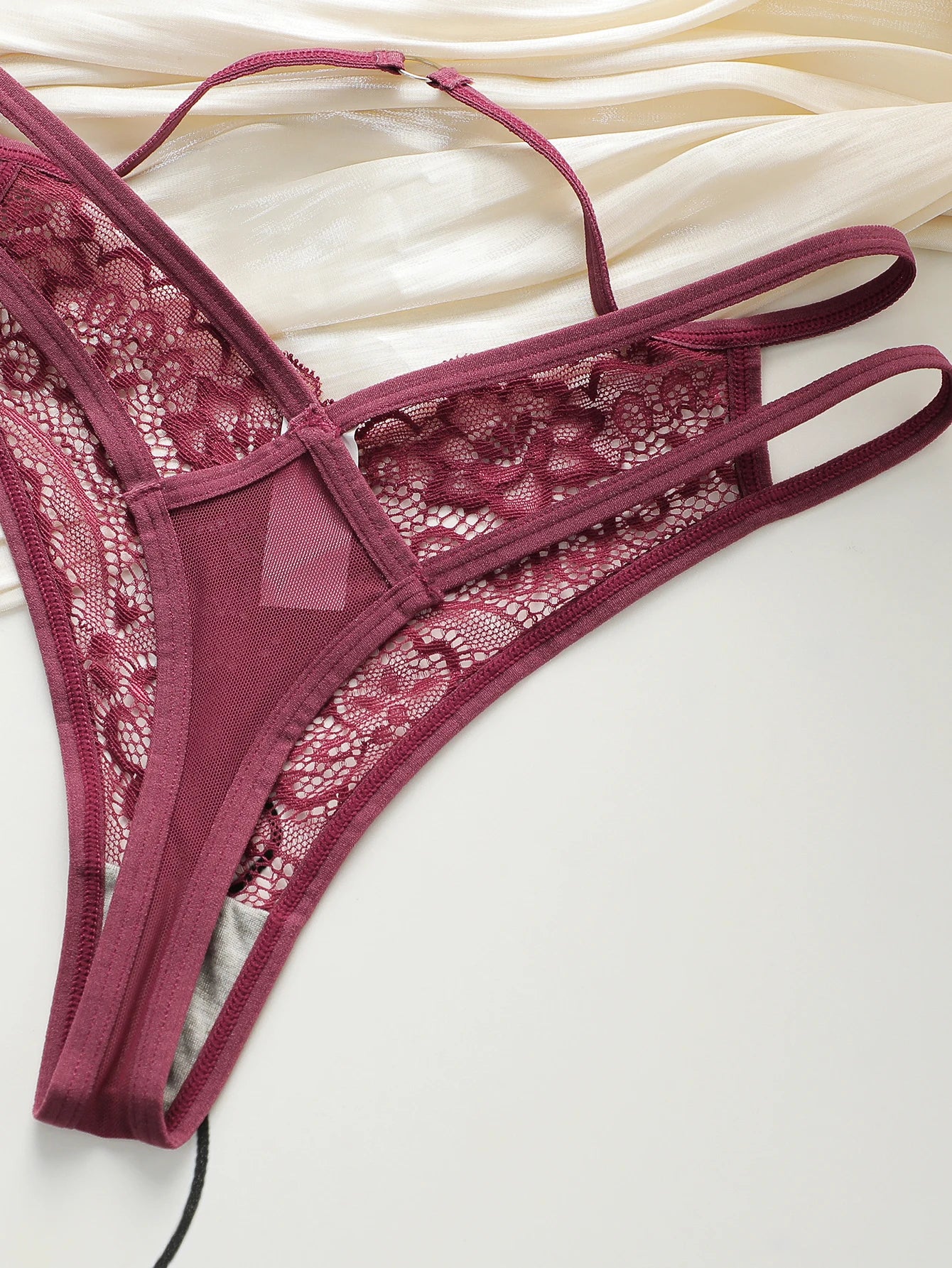 3-Pack Lace Thong Set — Cross Strap G-String | Women's Sexy Lingerie Underwear