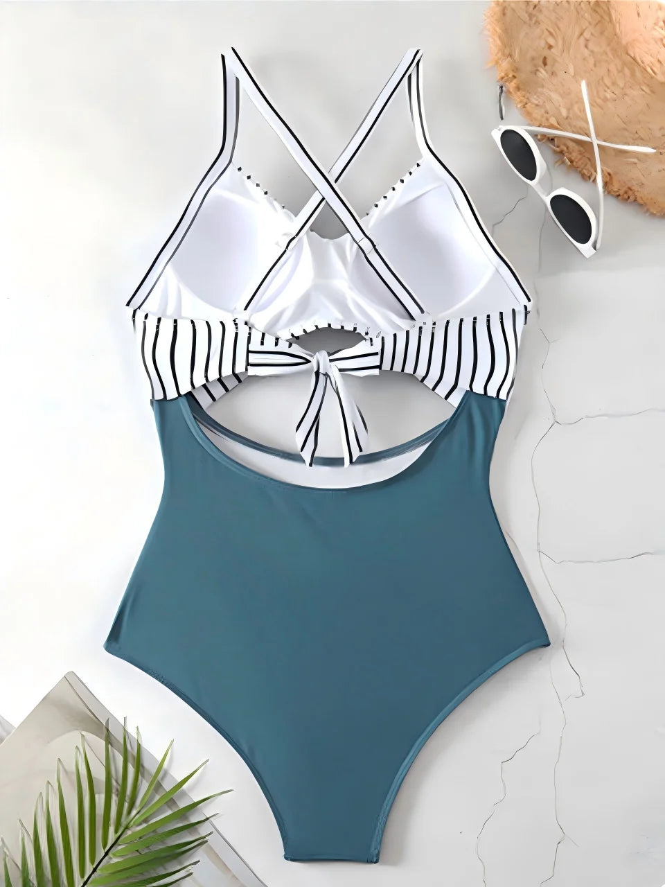 Ruched One-Piece Swimsuit for Women – Solid Color Bodysuit | Adjustable Straps | S–XXL
