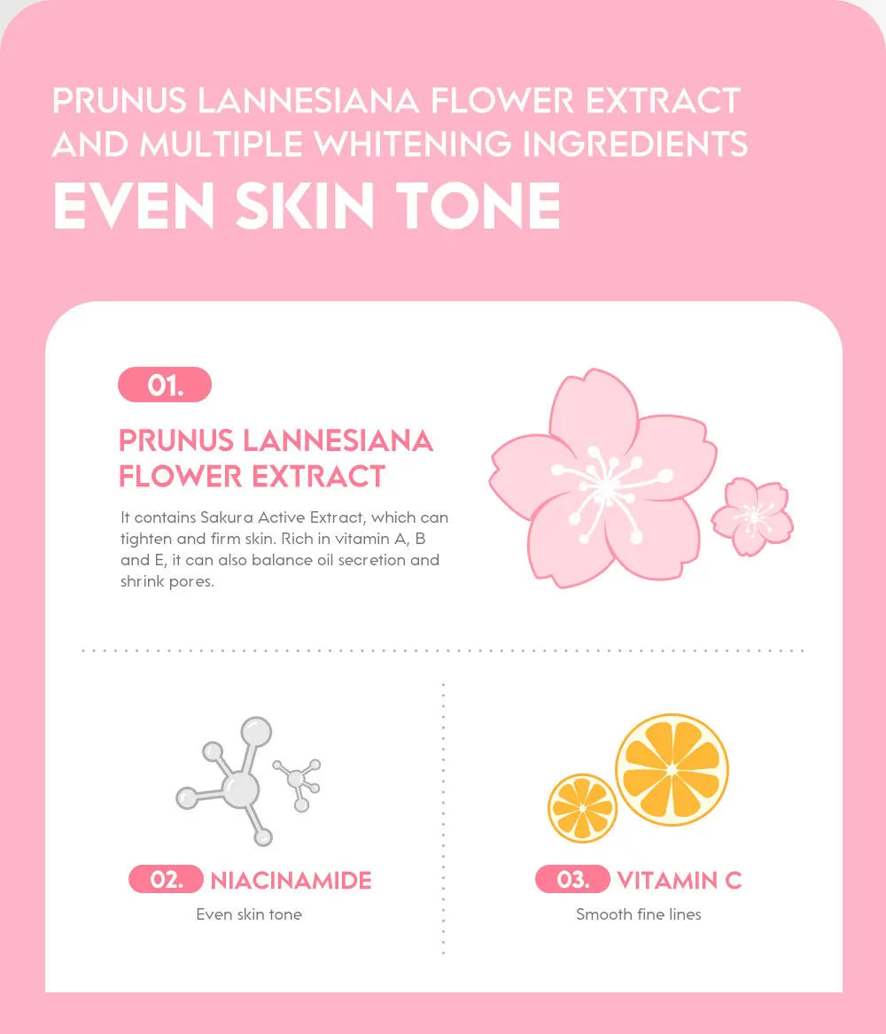 Sakura Whitening Face Cream Wrinkle Remover Fade Fine Lines Serum Firm Lift Shrink Pores Moisturizing Brighten Smooth Skin Care