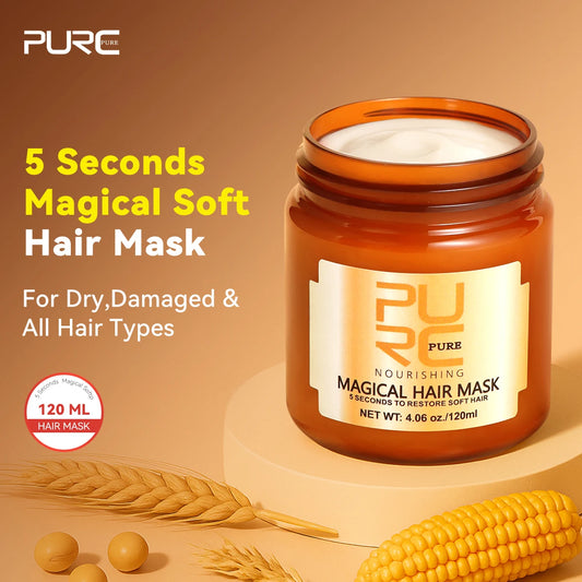PURC Magical Hair Mask with Argan Oil 120ml – Repair Dry, Frizzy & Damaged Hair