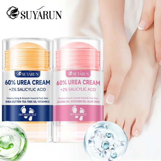 60% Urea Foot Cream Stick – Moisturizing, Exfoliating & Cracked Heel Repair for Dry Feet