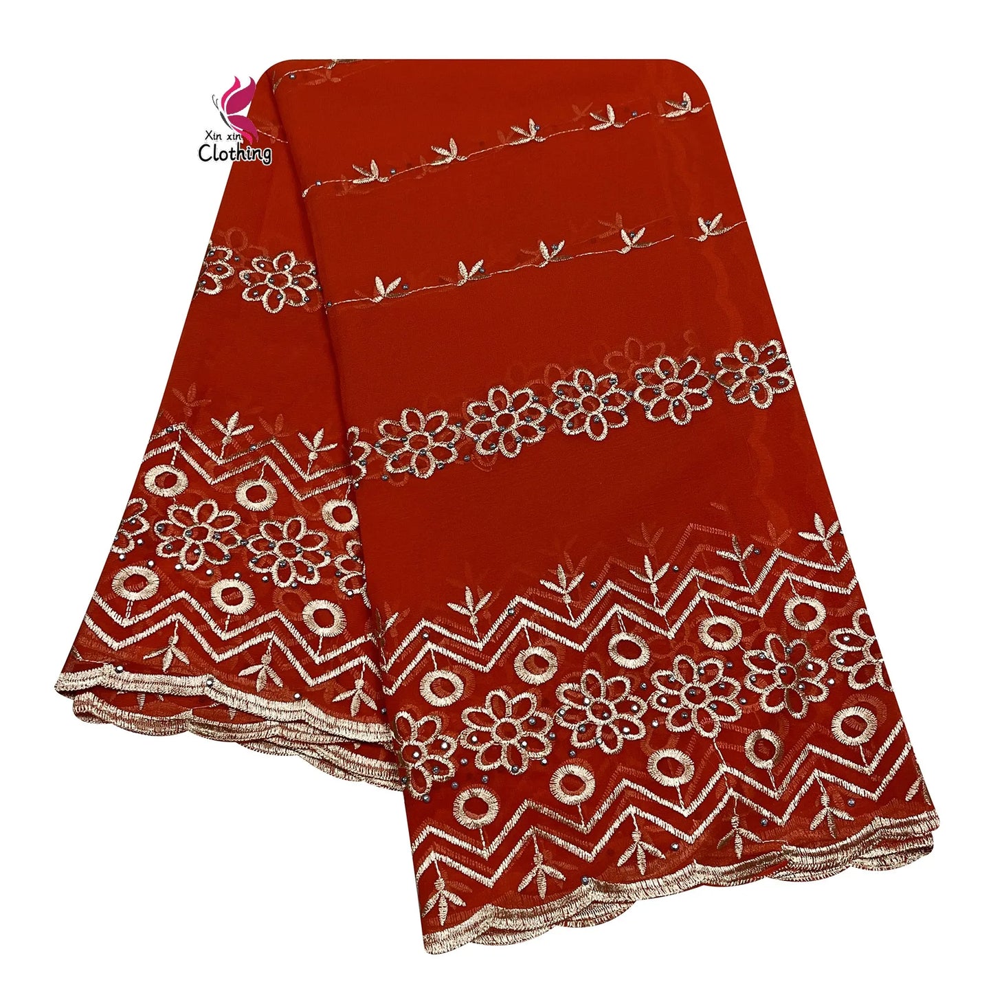New High Quality Chiffon Women Scarves Diamonds Embroidery Soft Scarf African Women Hijab Muslim Dubai Ramadan Shawls Scarf