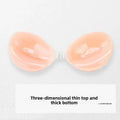 Women's Self-Adhesive Silicone Push Up Bra | Invisible Sticky Bra for Backless Dresses | Reusable Waterproof (A–D Cup)