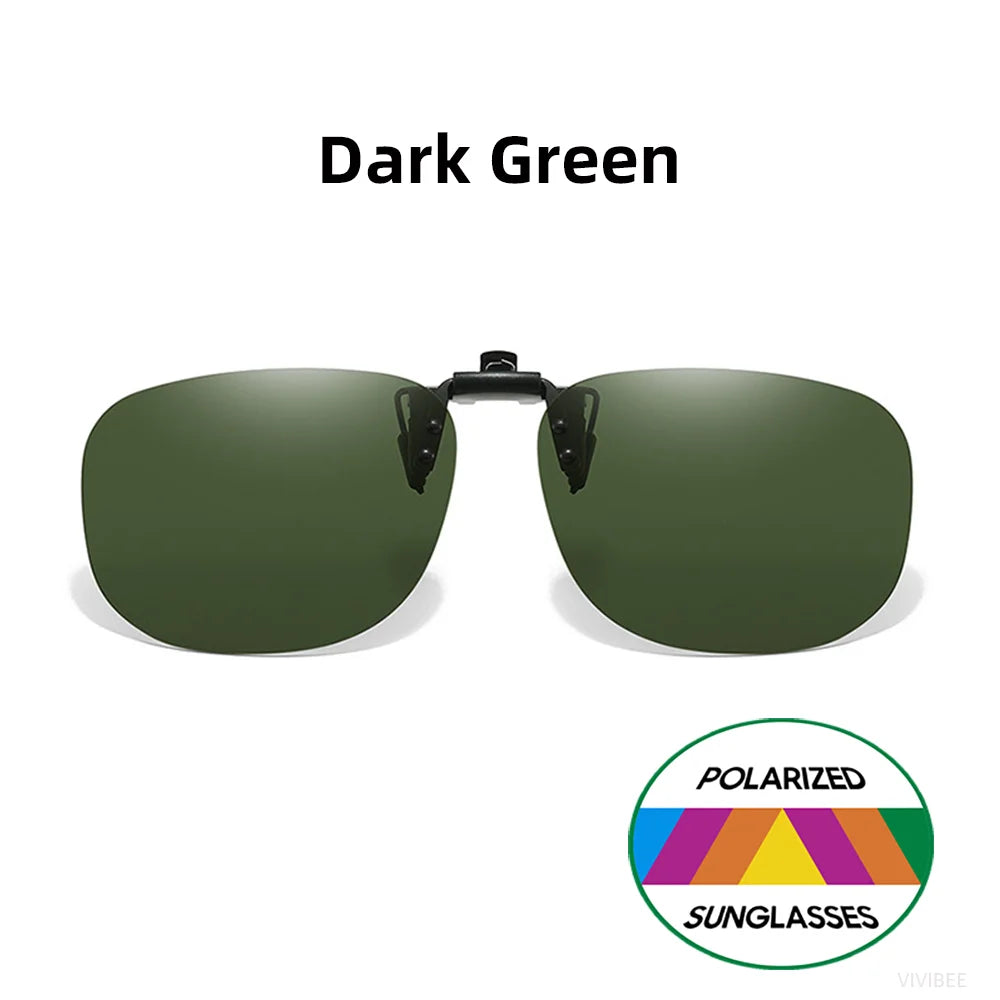 Pilot-Style Flip-Up Clip-On Sunglasses | Lens Options
