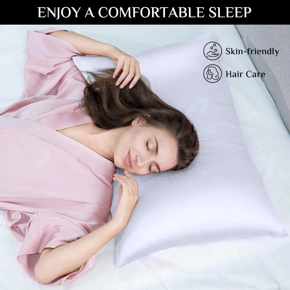 2-Pack Charmeuse Satin Pillowcases, Multiple Sizes