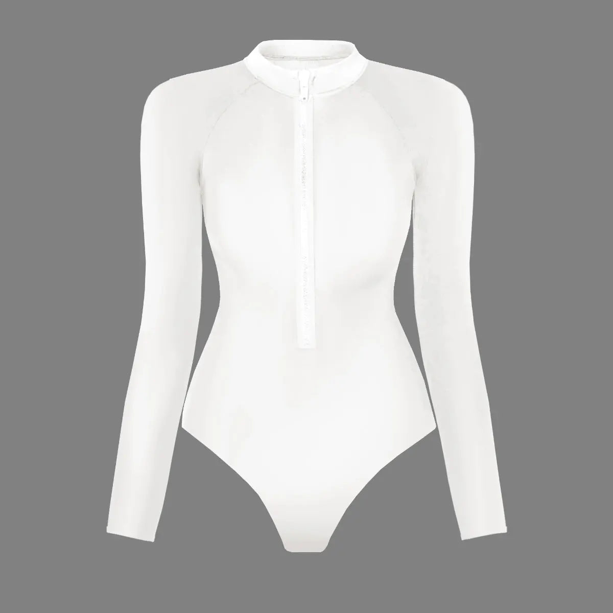 Color Block Surfing One-Piece Swimsuit — Long Sleeve Zipper | Women's Sport Swimwear