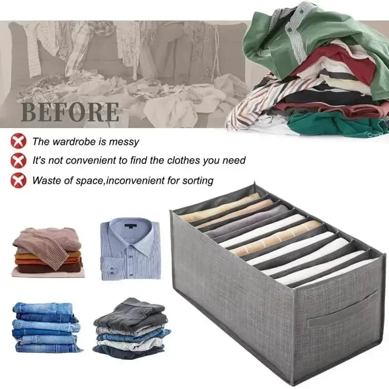Clothes Organizer for Socks Home Separated Underwear Storage Box Bra Organizing Breathable Mesh Bag Foldable Laundry Basket