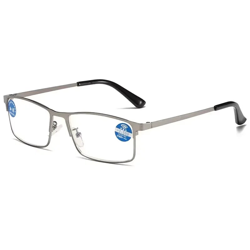 Unisex Rectangle Reading Glasses | Clear Lenses, +1.00 to +4.00