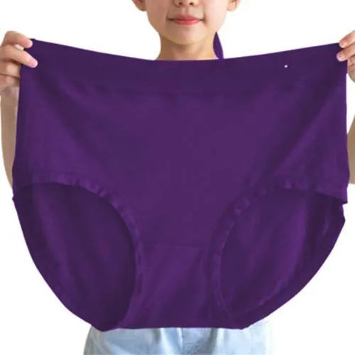 Women's Plus Size High-Rise Briefs | Soft Modal Cotton Underwear for 80–150kg (4XL–5XL)