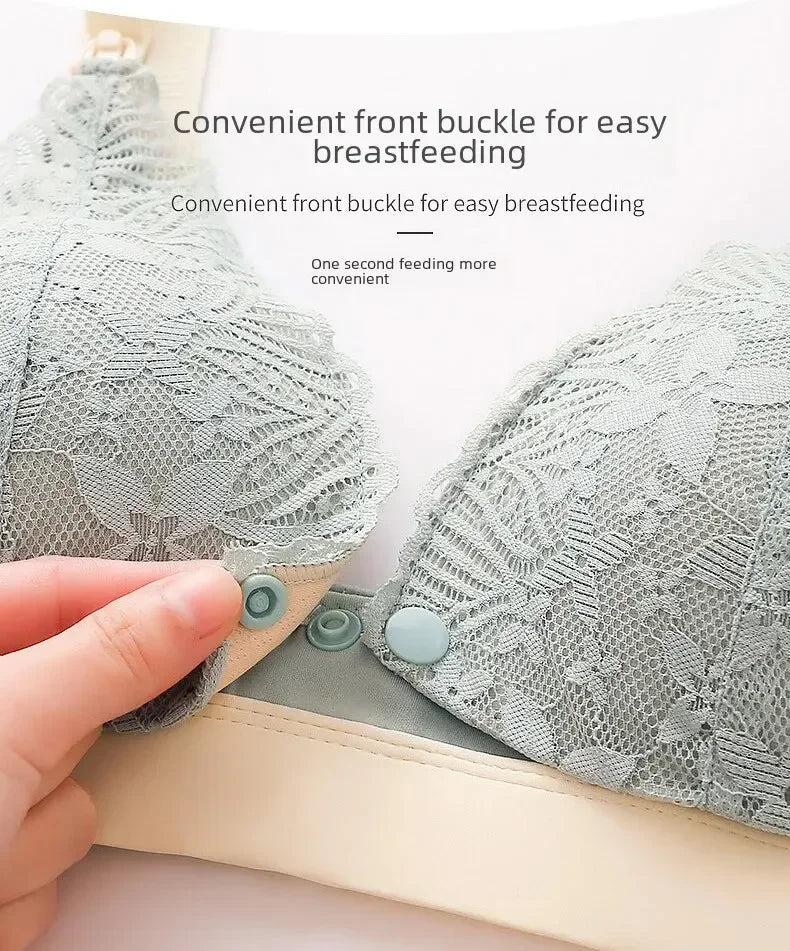 Wire-free Thin Breastfeeding Bra Comfortable Gathered Pregnancy Postpartum Breastfeeding Front Opening Pregnant Women Chest Wrap