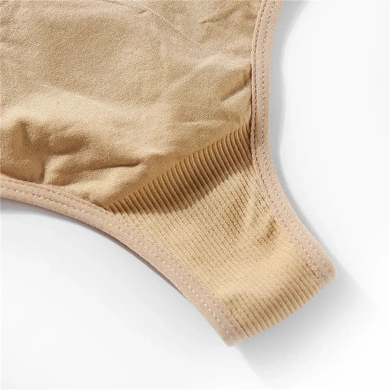 2-Pack High Waist Seamless Thongs — Plus Size G-String Panties M–2XL