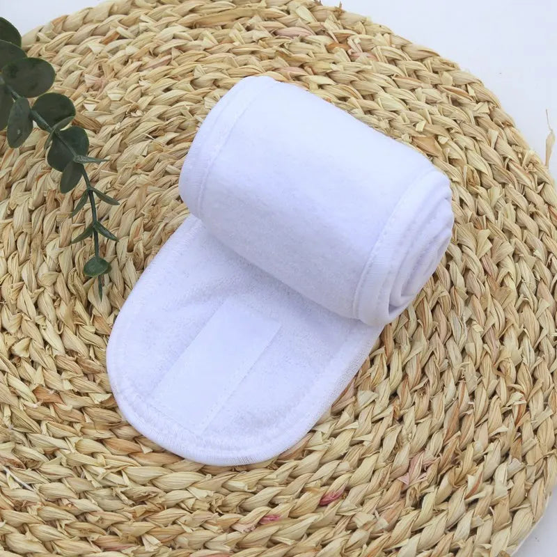 Women Spa Wide Hairband Adjustable Head Band Yoga Bath Shower Makeup Wash Face Cosmetic Headband Soft Toweling Hair Accessories