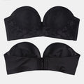 Women's Strapless Push Up Bra & Seamless Invisible Underwear Set | Lace No-Show Panties for Backless Wedding Dress (70A–85B)