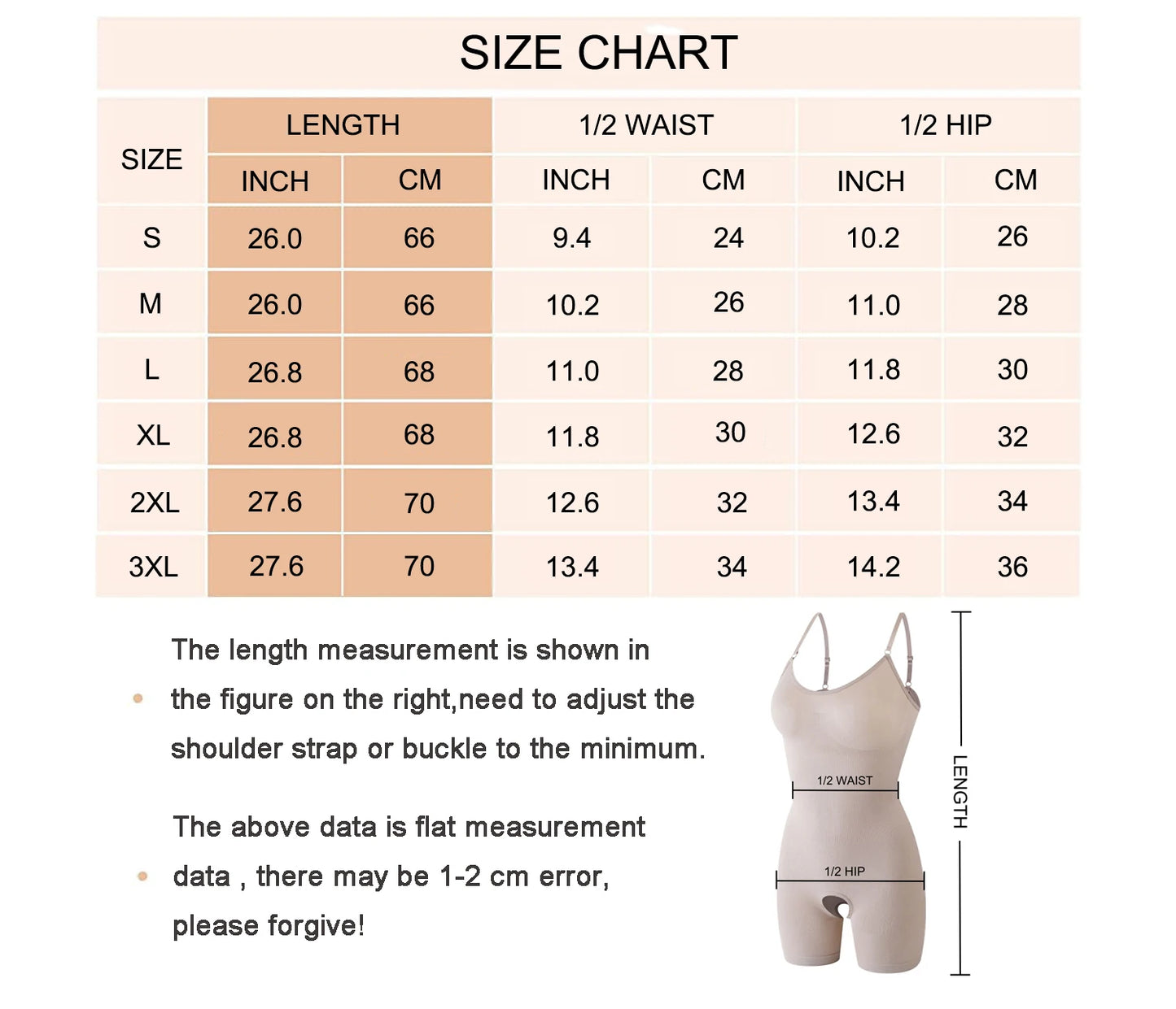 Seamless Full Body Shaper — Tummy Control Open-Crotch Bodysuit