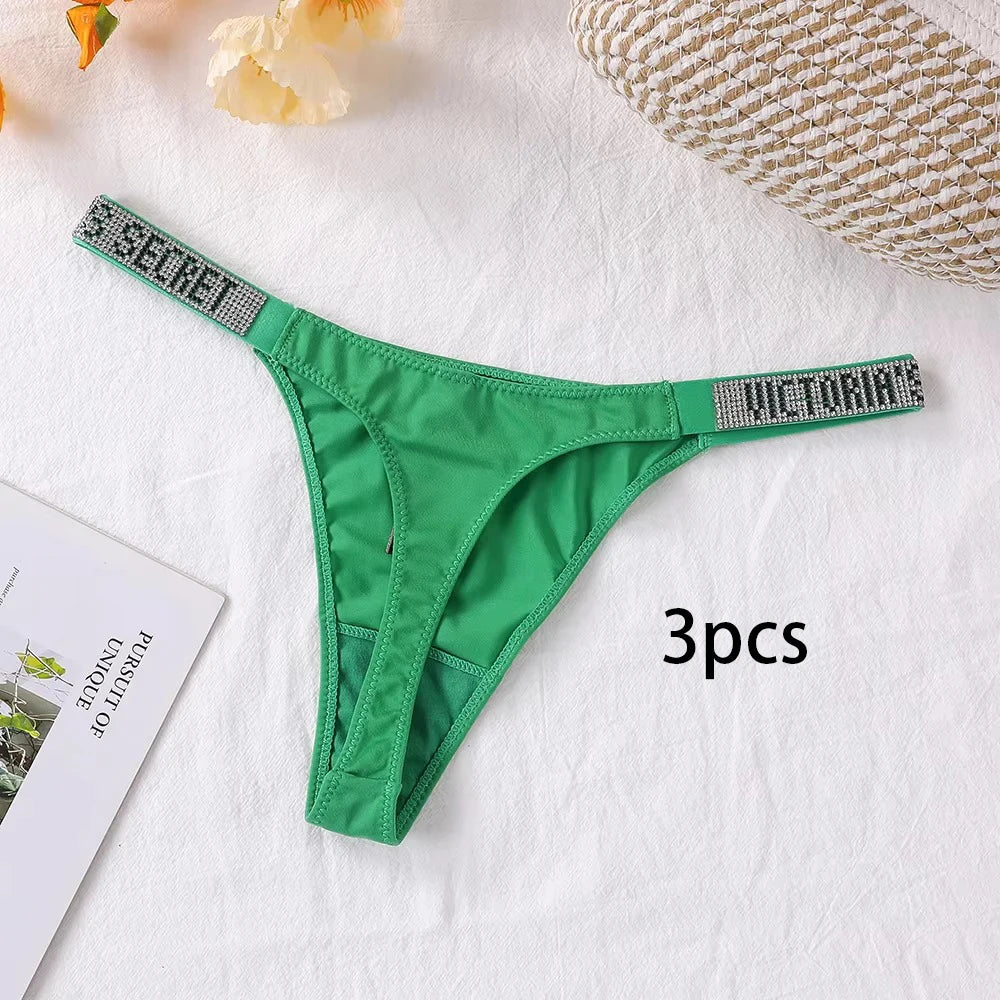 3-Pack Seamless Lace Thong Panties for Women | Breathable High-Waist G-String Underwear