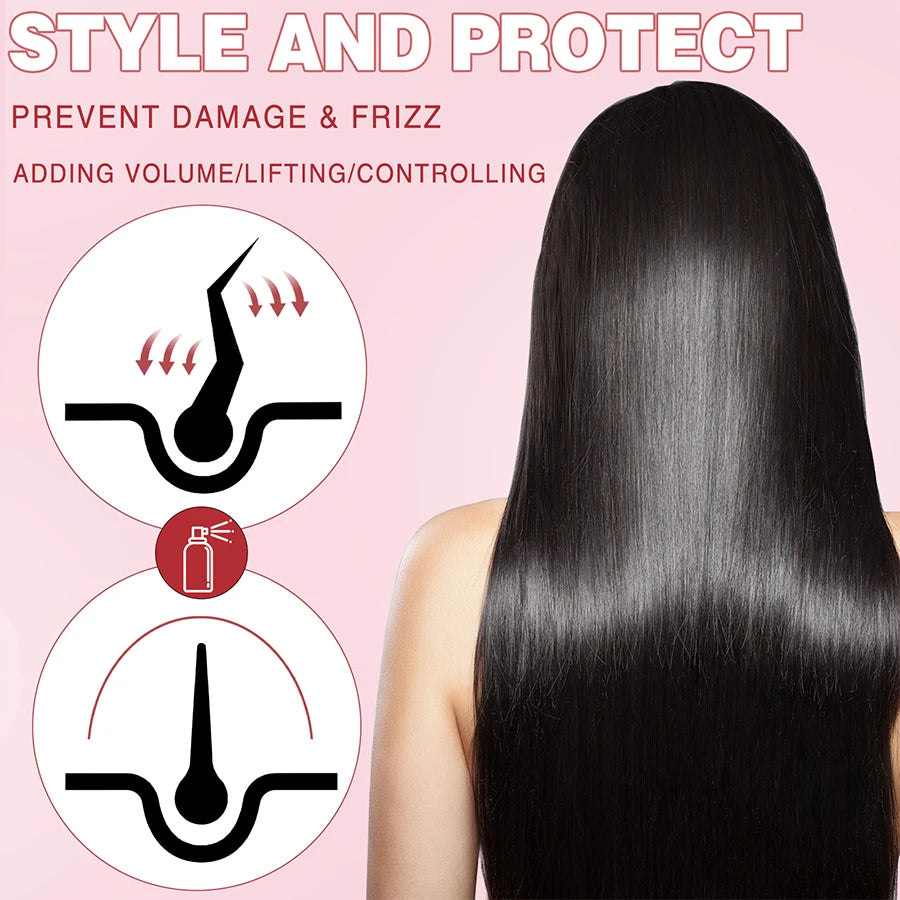 Lockmio Heat Protectant Spray for Hair – UV & Thermal Protection, Moisturizing & Shine Boost (100ml)