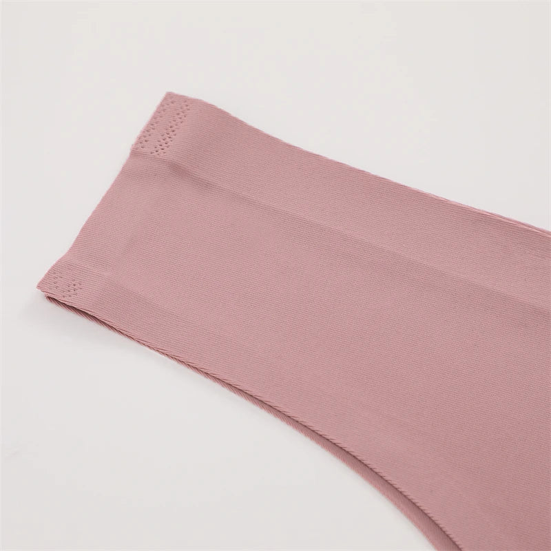3PCS Seamless Maillard Panties Ultra-thin Brazilian panties Women Ice Silk Underwear Sexy Panty Low Waist G-string Female Solid