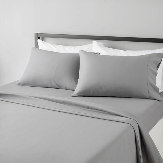 4-Piece Microfiber Sheet Set with Deep Pocket Fitted Sheet
