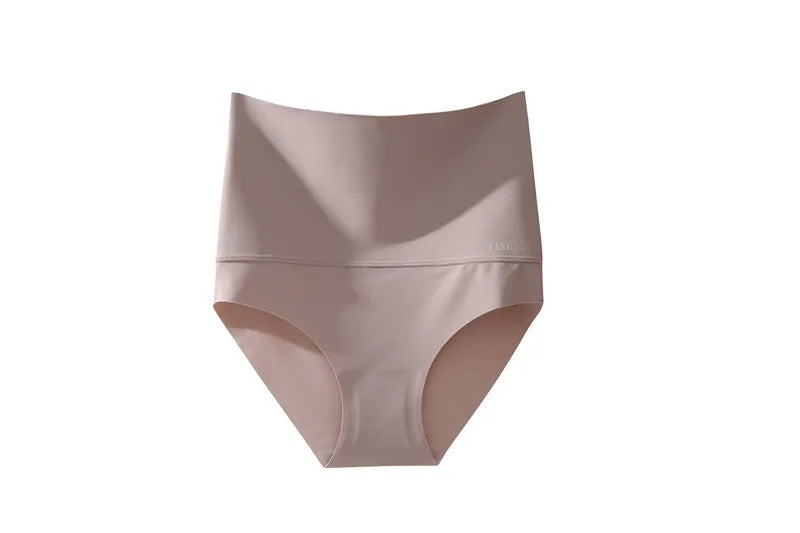 FINETOO Seamless High Waist Panties Women's Abdomen Hip Lift Briefs Body Shaping Lingerie Pants Plus Size Breathable Underwear