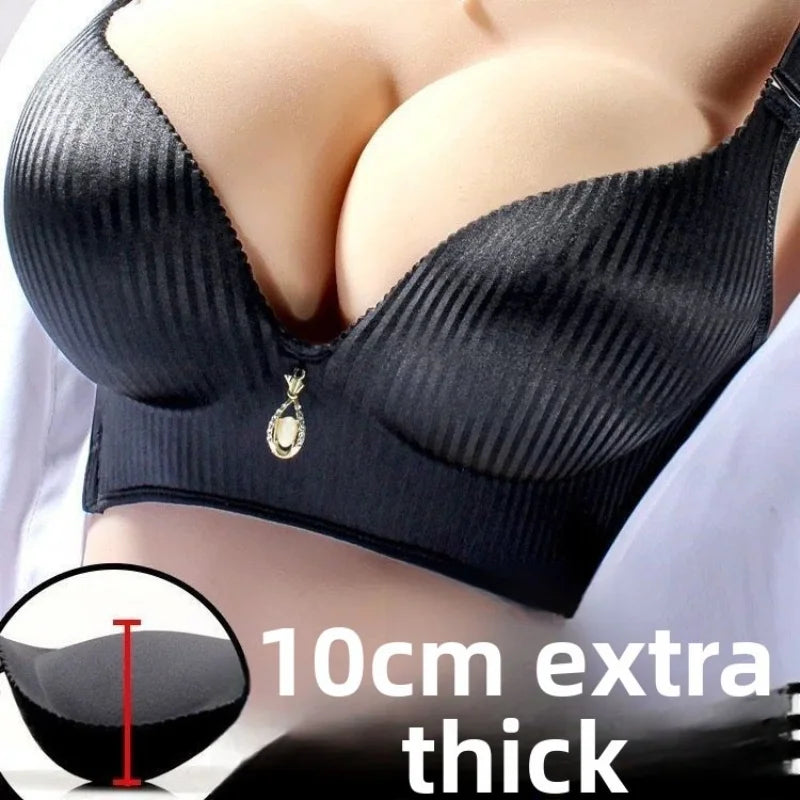 Women's 8CM Thick Padded Push Up Bra | Wireless Seamless T-Shirt Bra for Small Chest (32–38)