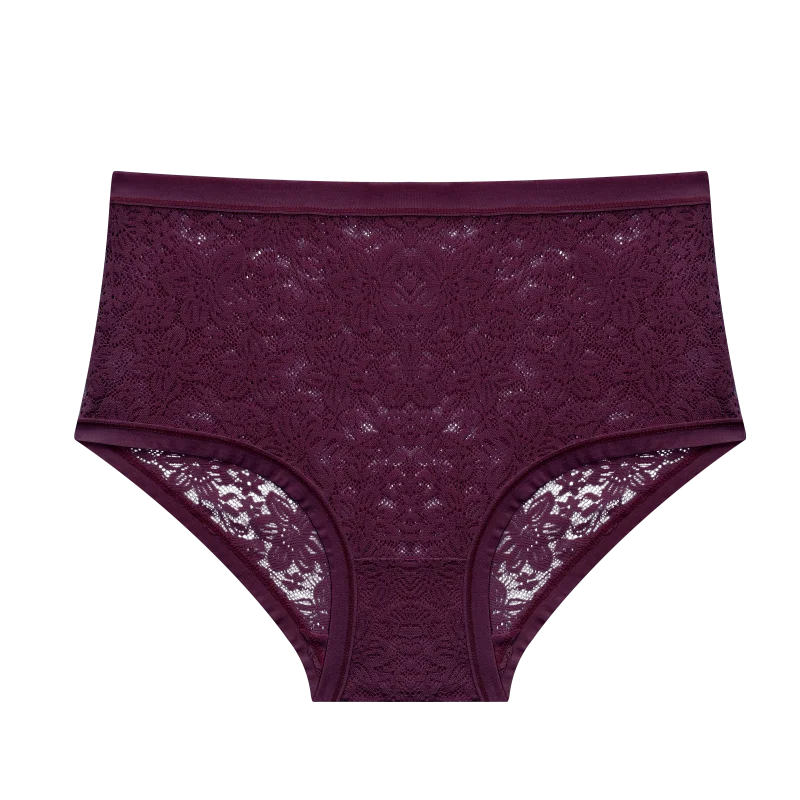 Hollow-Out Floral Lace Brief Panties – Sexy Low-Rise Underwear for Women (S–2XL, 6 Colors)